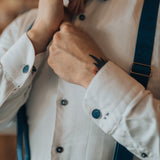 cufflinks with cork fabric