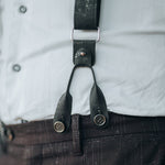 black suspenders with loops