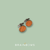 cognac cork cufflinks