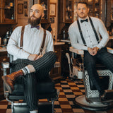 set of bow tie and suspenders