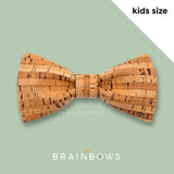 bamboo lines cork bow tie