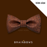 dark brown cork bow tie