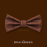 dark brown cork bow tie