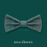 denim blue cork bow tie
