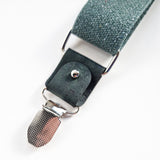 green vegan suspenders