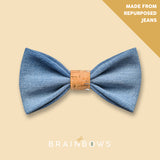 jeans bow tie with cork centre