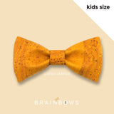 mustard yellow cork bow tie