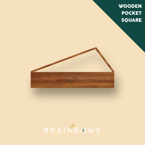 walnut wooden pocket square nexus