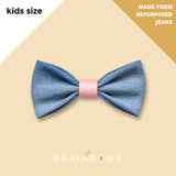 bow tie for kids made from jeans