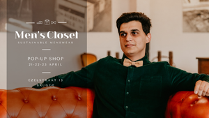 "Men's closet": pop-up shop with sustainable menswear in Bruges (Dutch)