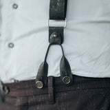 black suspenders with loops