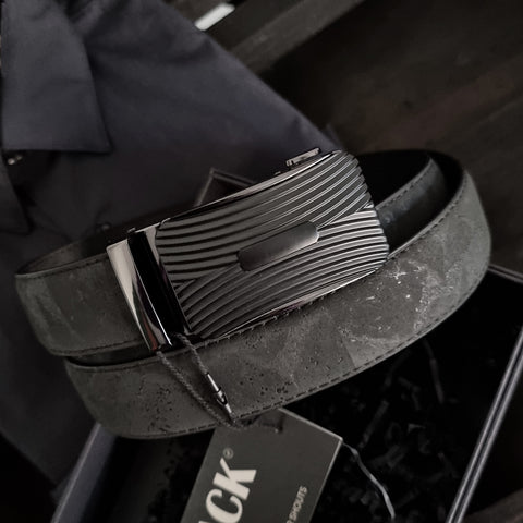 Black Essentials - Cork Ratchet Belt (aka 'The No Hole Belt')