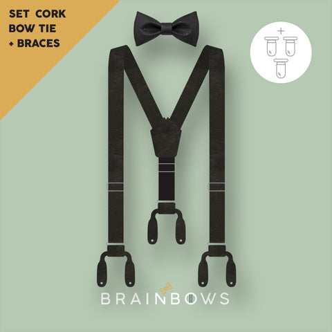 Set of Cork braces deluxe + Hipbow "The 007"