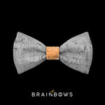 kids bow tie core bamboo silver