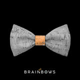 kids bow tie core bamboo silver