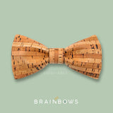 bamboo lines cork bow tie