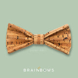 bamboo lines cork bow tie