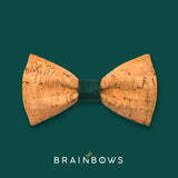 cork bow tie with dark green core