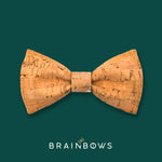 cork bow tie with bamboo and silver core