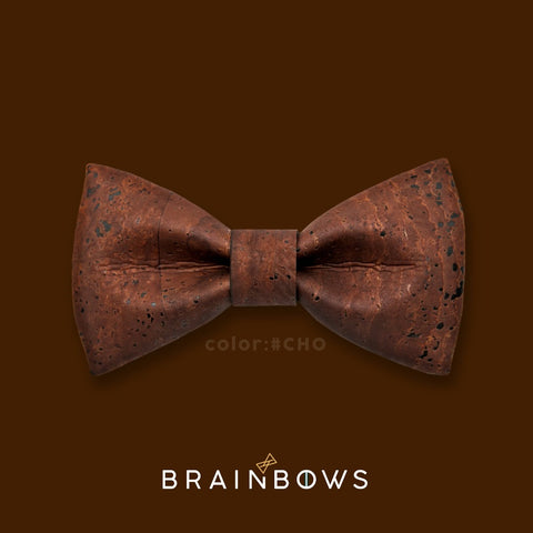 chocolate color cork bow tie