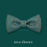 denim blue cork bow tie