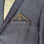 wooden pocket square bamboo wing puff