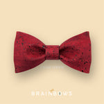 cork bow tie dark red