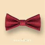 cork bow tie for kids in burgundy red