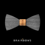 wooden bow tie extra core bamboo in black
