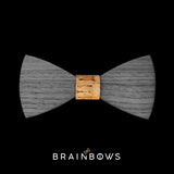 wooden bow tie extra core natural bamboo