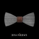 wooden bow tie extra core chocolate