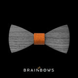 wooden bow tie extra core cognac