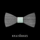 wooden bow tie extra core mint soft green