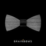 wooden bow tie extra core black